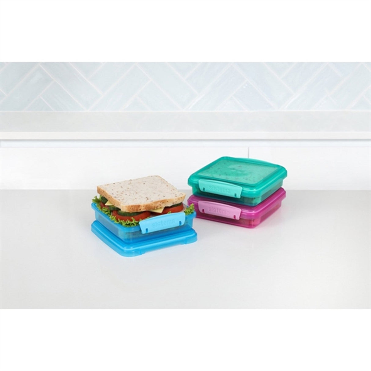 Sistema Sandwich Box Madkasse 450 ml Lunch Mixed Pack 3-pak