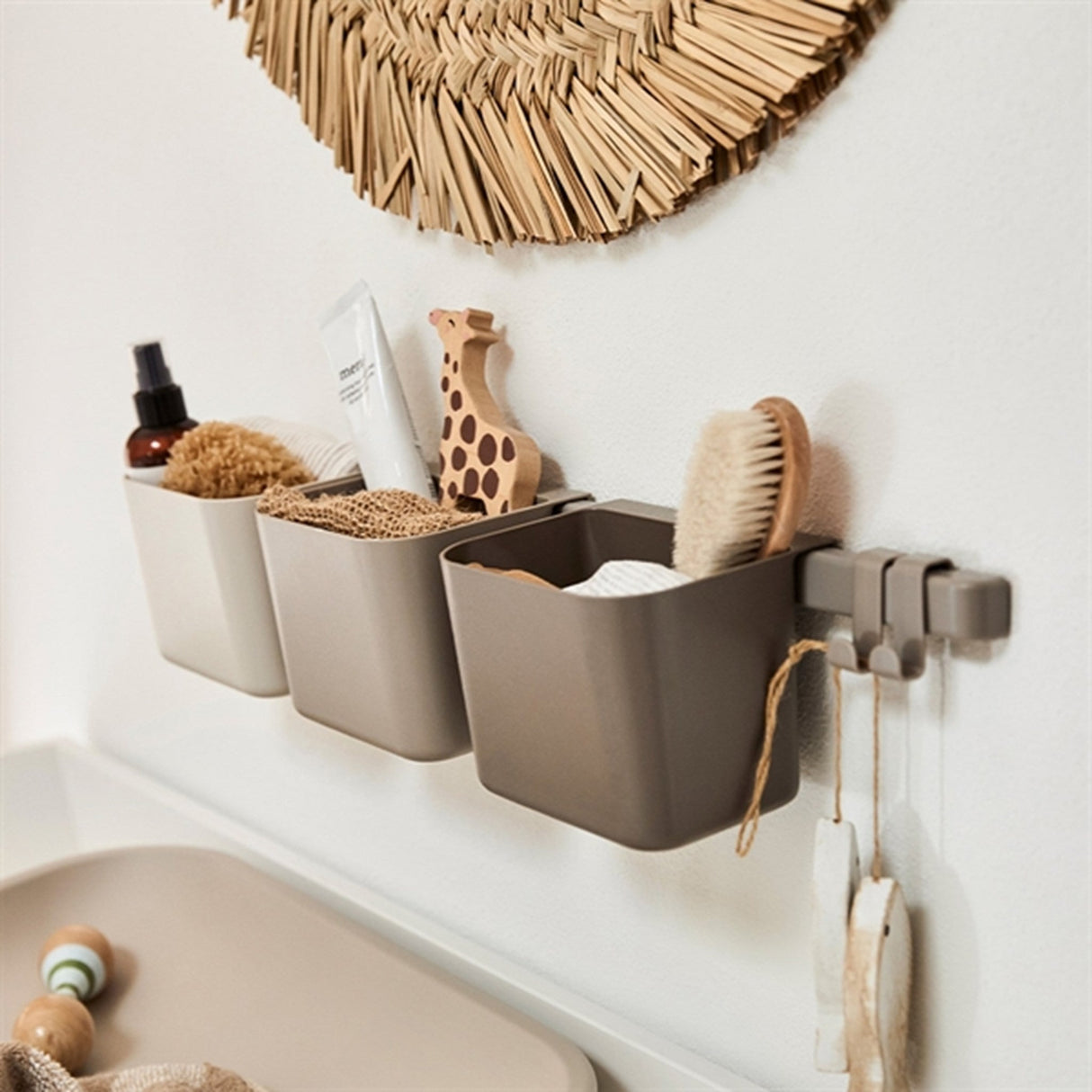 Leander Opbevaringsholder 3-Pak Cappuccino