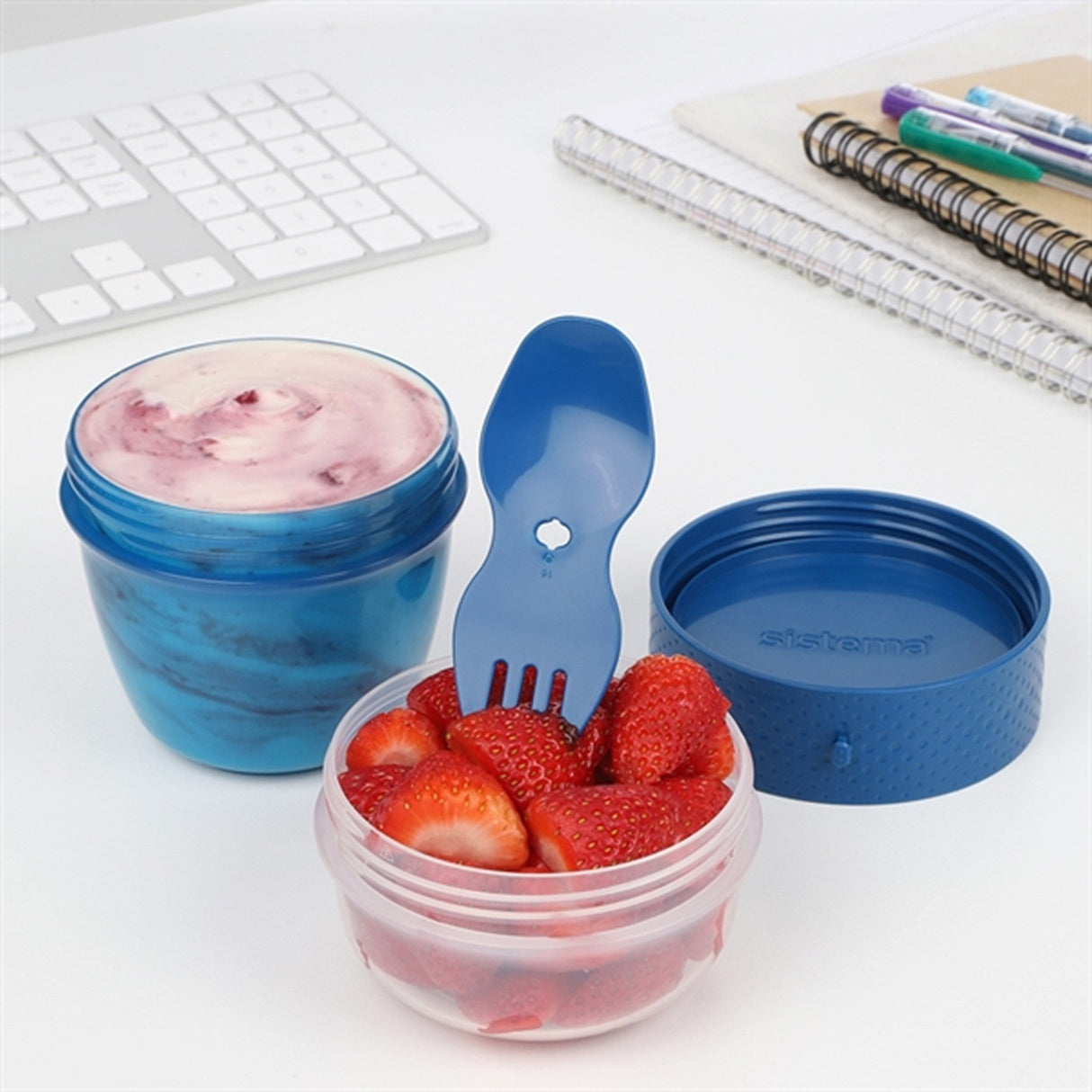 Sistema To Go Snack Madkasse 515 ml Ocean Blue