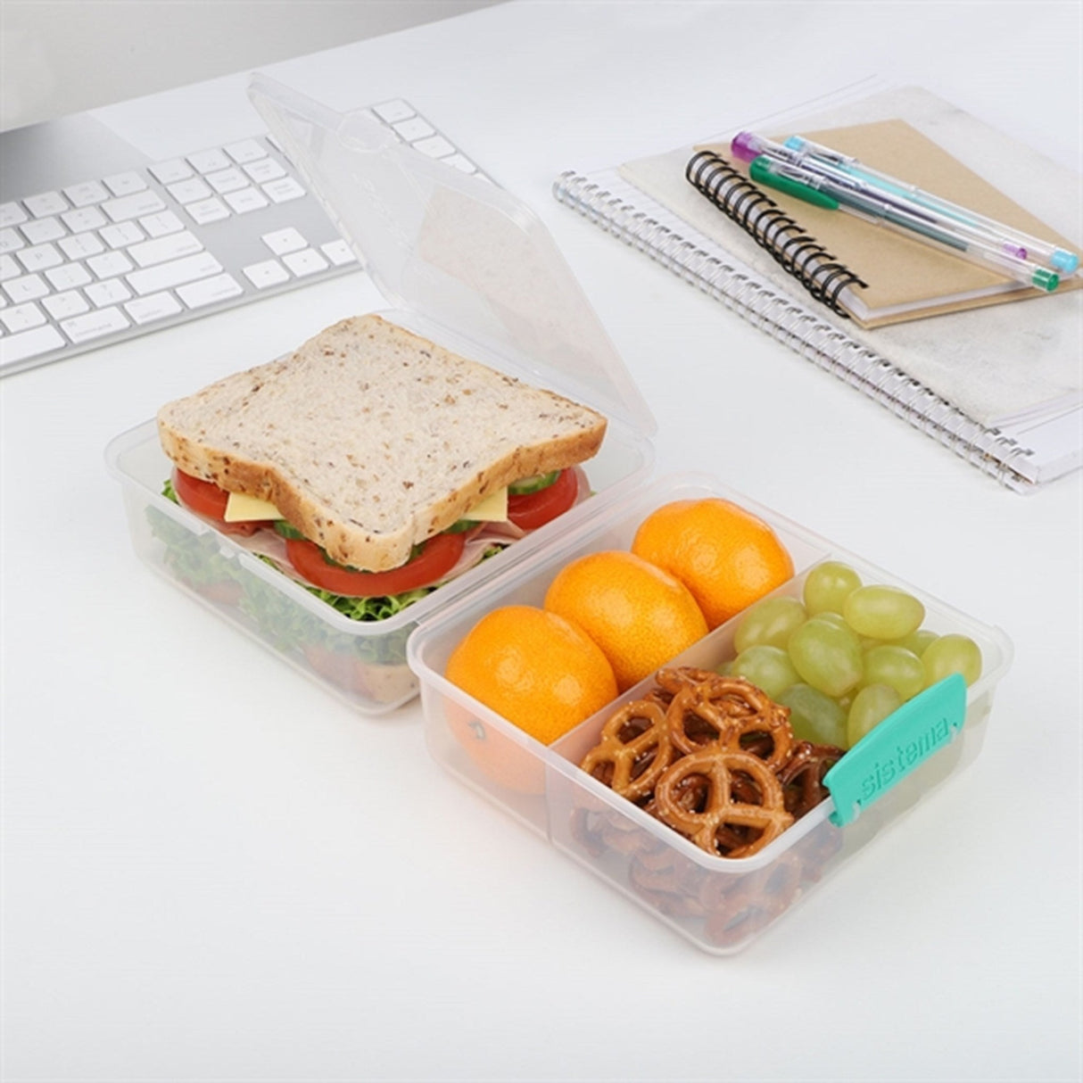 Sistema To Go Lunch Cube Madkasse 1,4 L Minty Teal