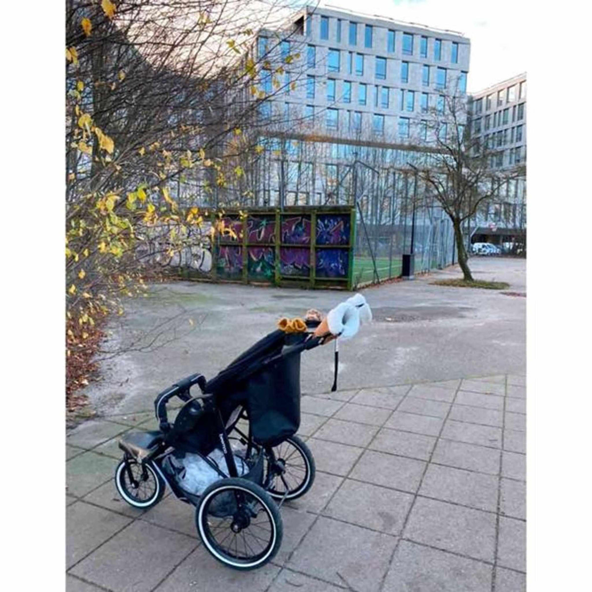 KongWalther Østerbro Barnevogns Handske Faux Brown Bark