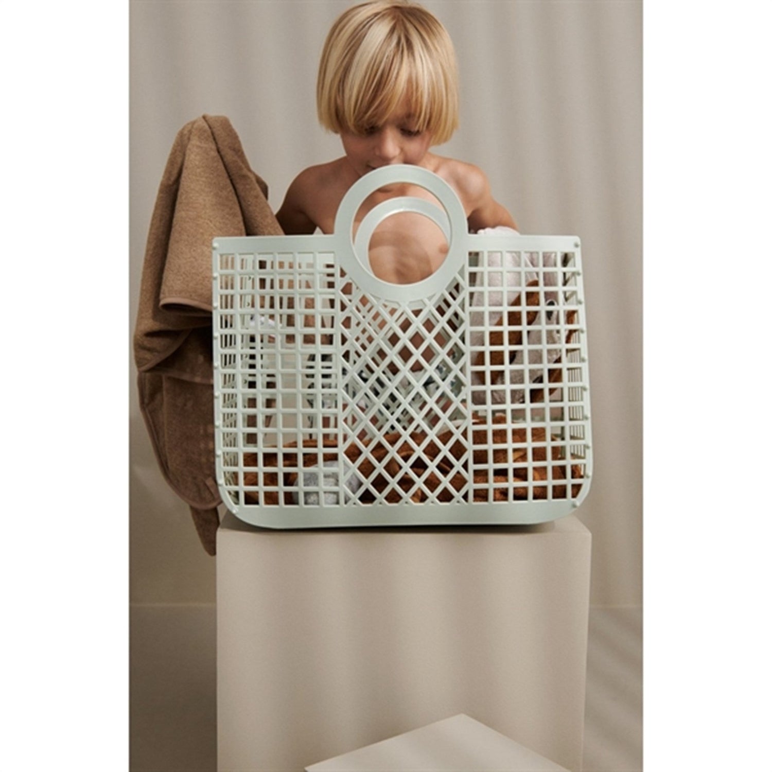 Liewood Kurvetaske Bloom Stor Dusty Mint