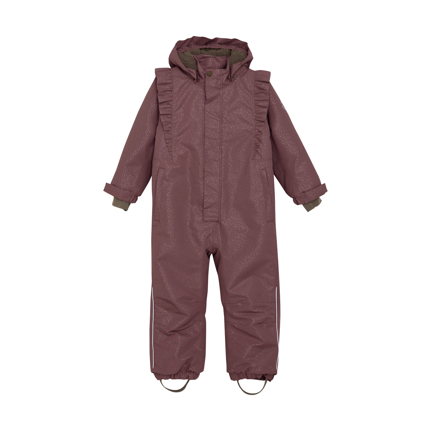 EnFant flyverdragt med frynser og glimmer - Rose Taupe