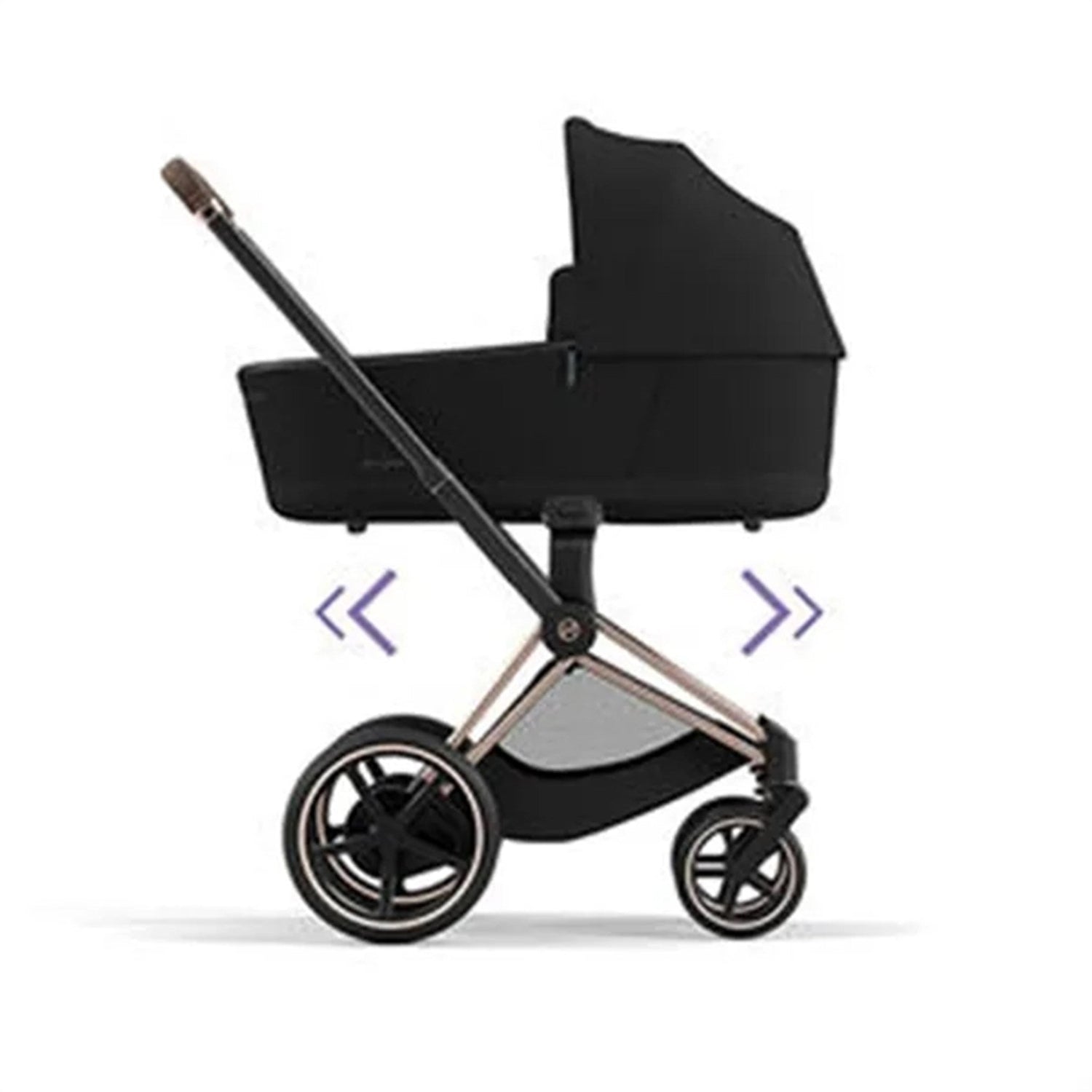 Cybex ePRIAM Stel inkl. Hård Sædedel Chrome Black