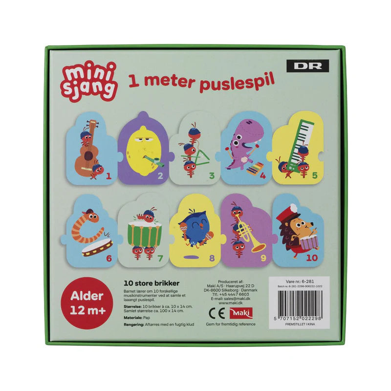 Børste 1 meter puslespil