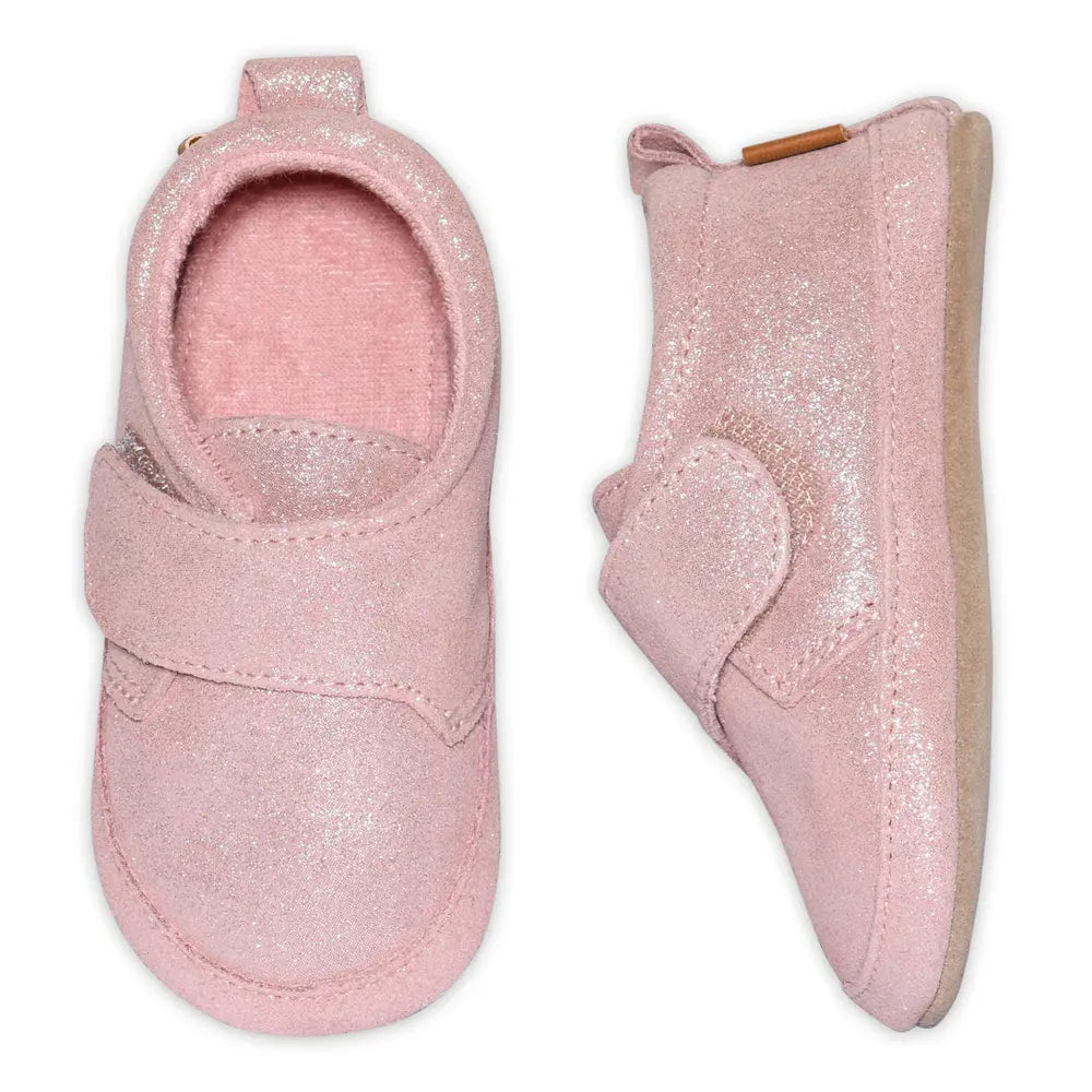 MELTON Rose Grey Shimmer Læder Futter