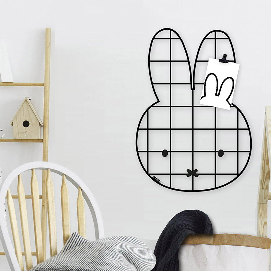Miffy vægopslagstavle i meal sort