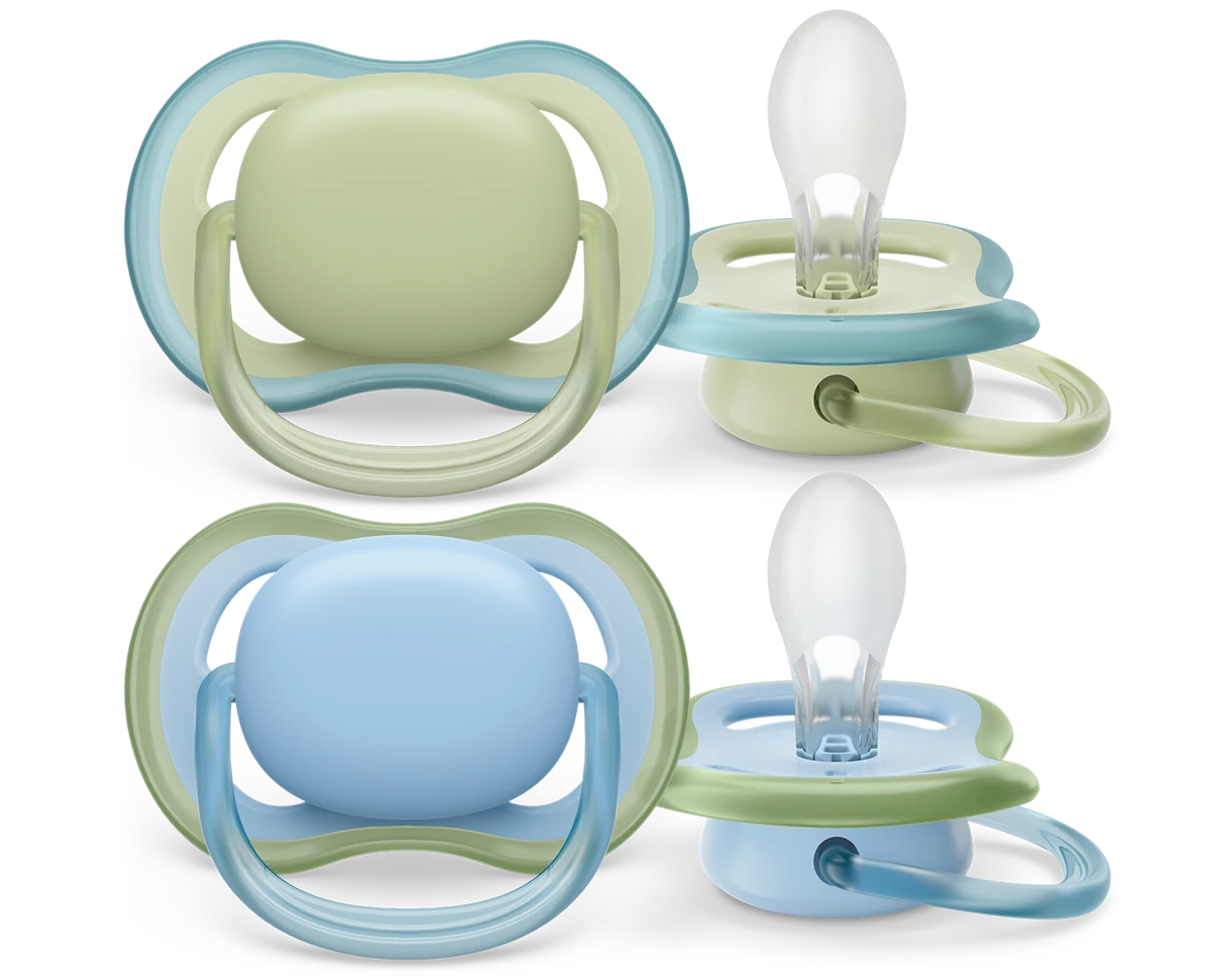 Philips Avent ultra air sutter - 0-6mdr "Blå/grøn"