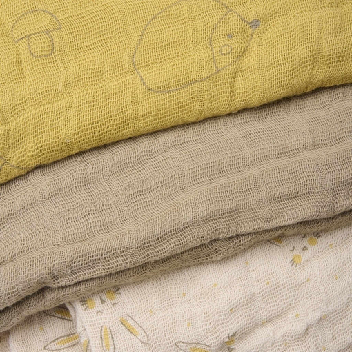 Pippi Økologiske Stofbleer 6-pak Rattan