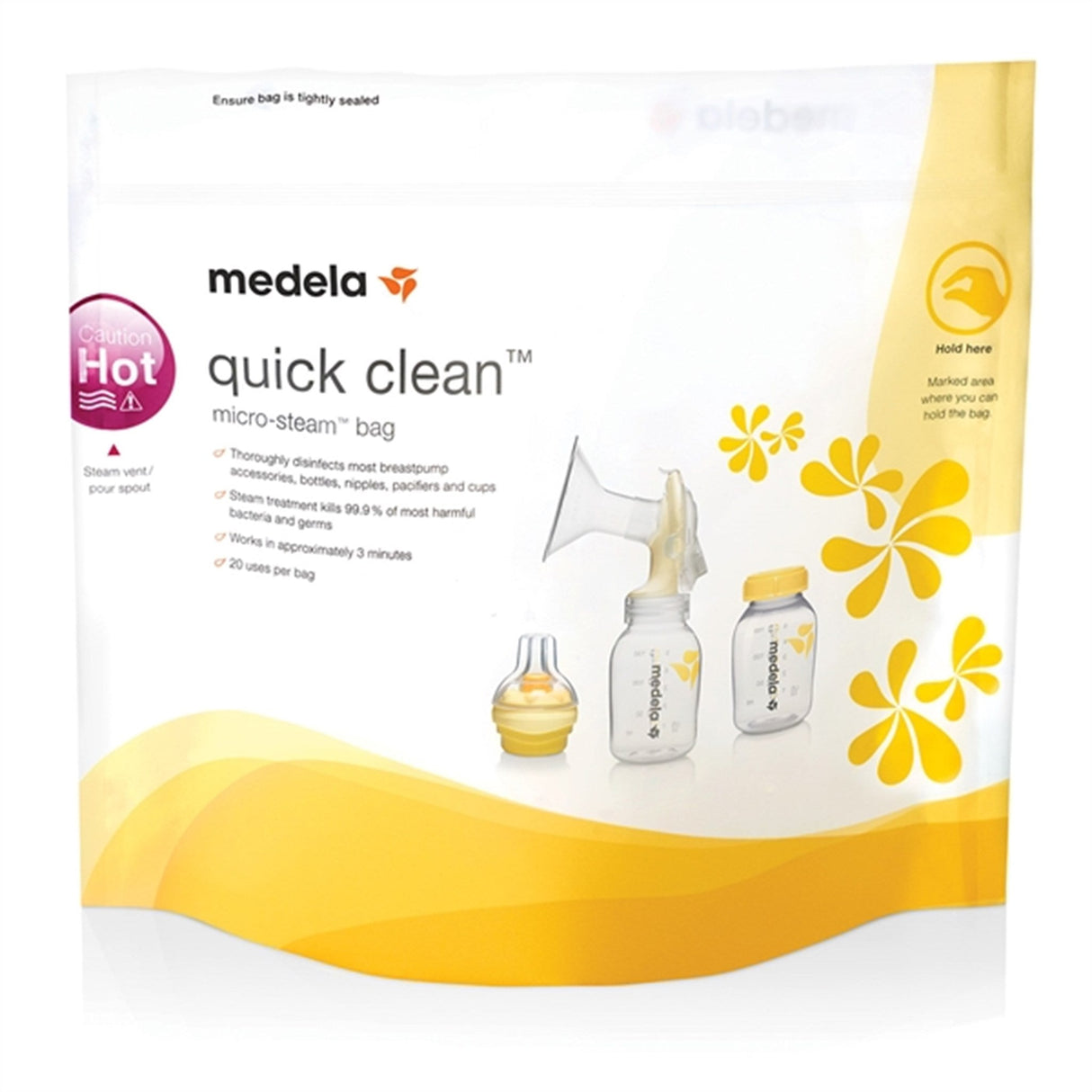 medela Quick Clean Poser til Mikroovn, 5 stk.