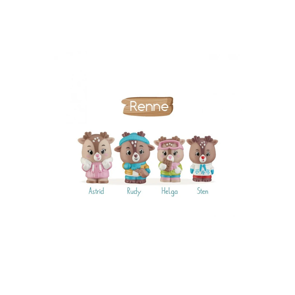 Timber Tots - Rensdyrfamilie - sæt af 4