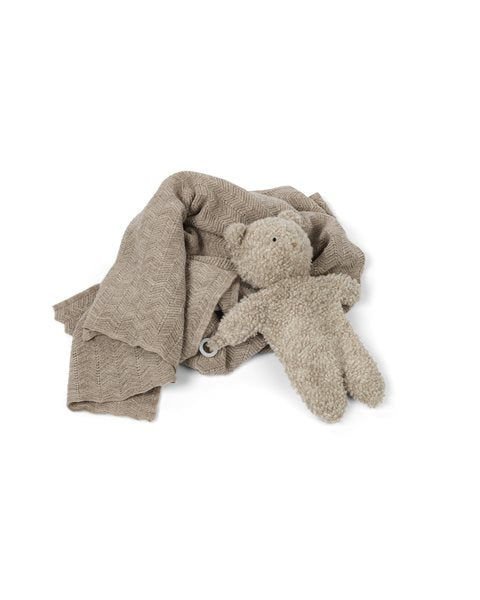 Smallstuff Nusseklud, bouclé merino uld, nature