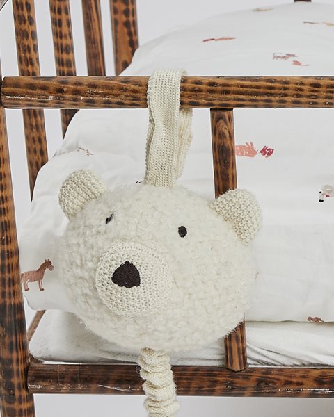 Smallstuff Musik uro bamse, uld bouclé, off. white