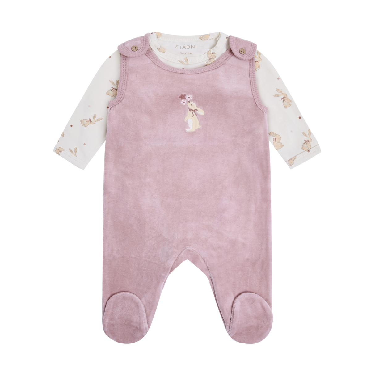 Set w. Body and Velour Romper - Keepsake Lilac