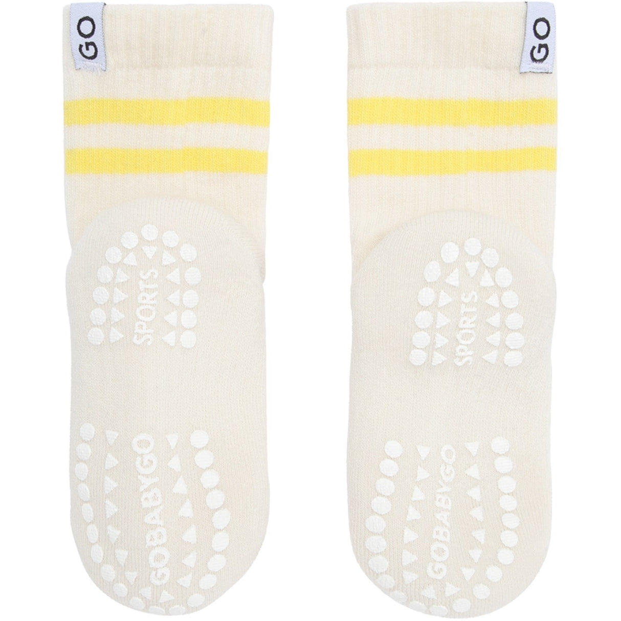 Gobabygo Yellow Non-Slip Sport Strømper