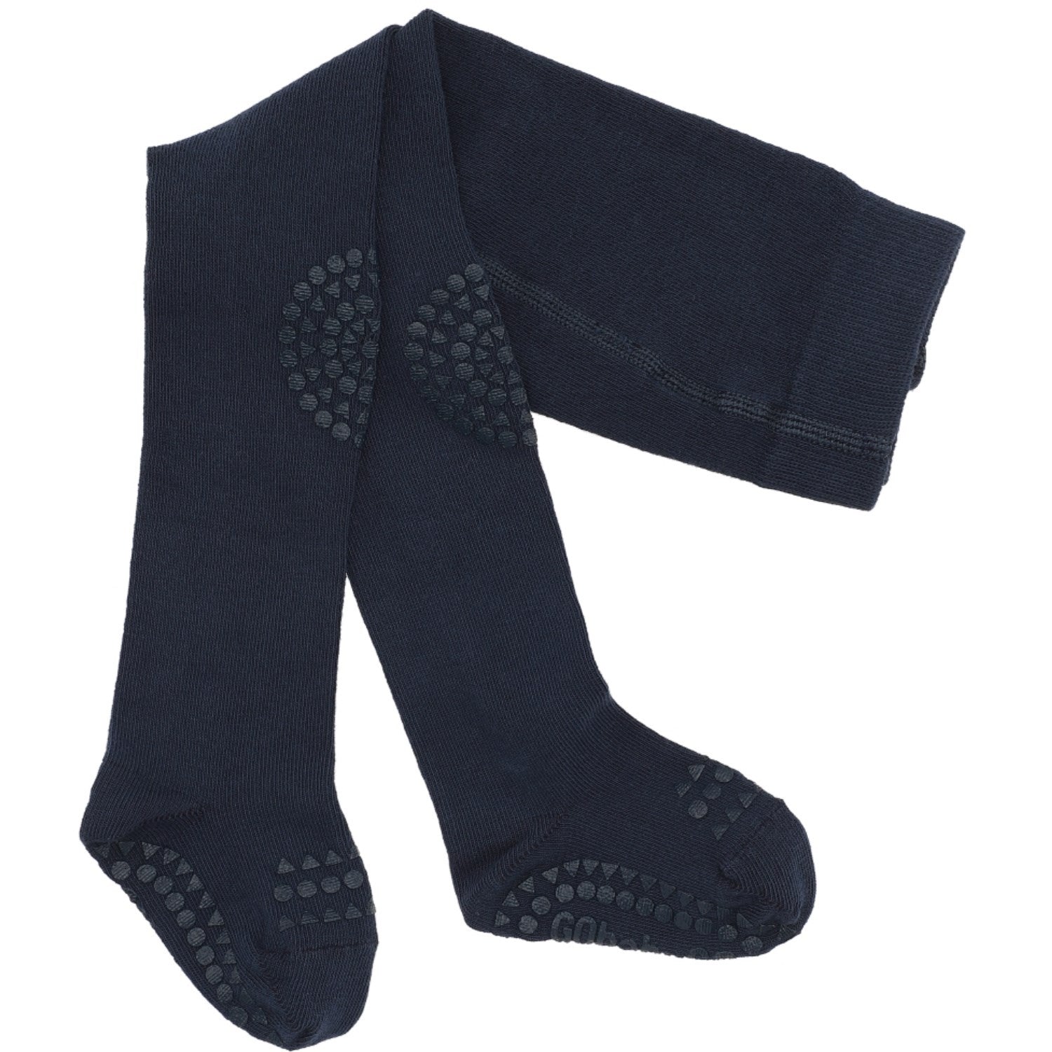 Gobabygo Navy Blue Crawling Strømpebukser Organic Bomuld