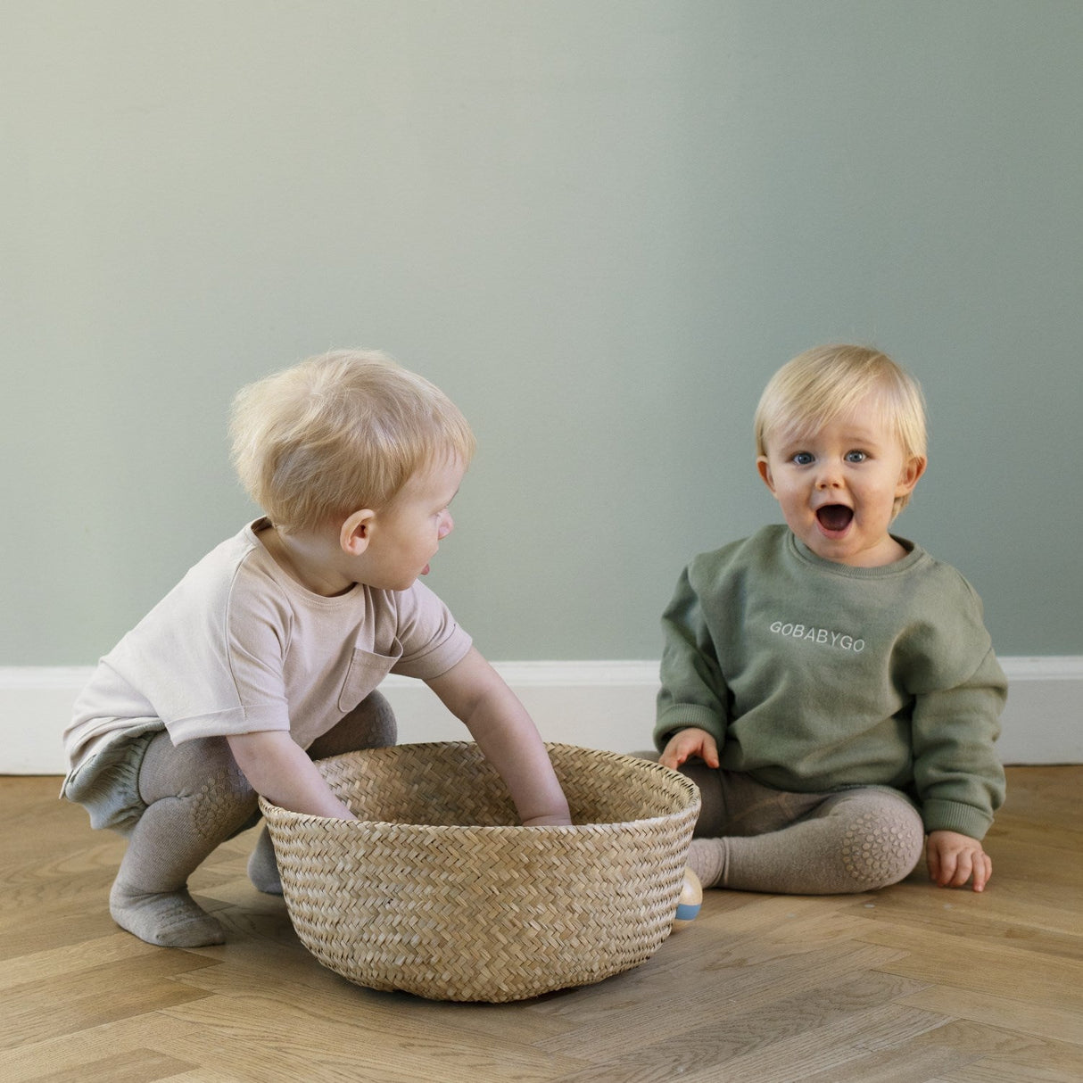 Gobabygo Sand Crawling Strømpebukser Organic Bomuld