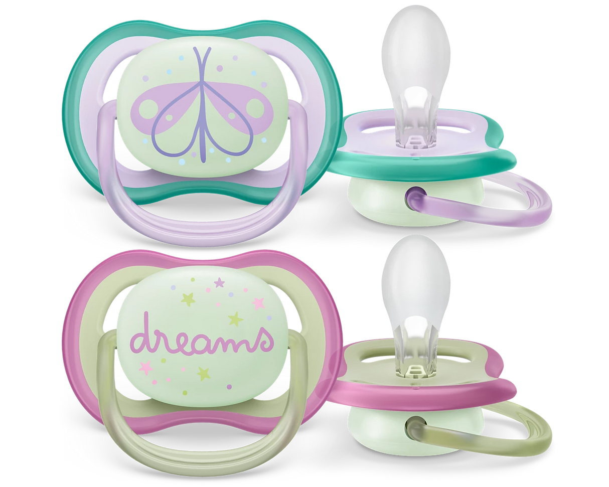 Philips Avent ultra air sutter - 0-6mdr - Night - "Dreams/sommerfugl"