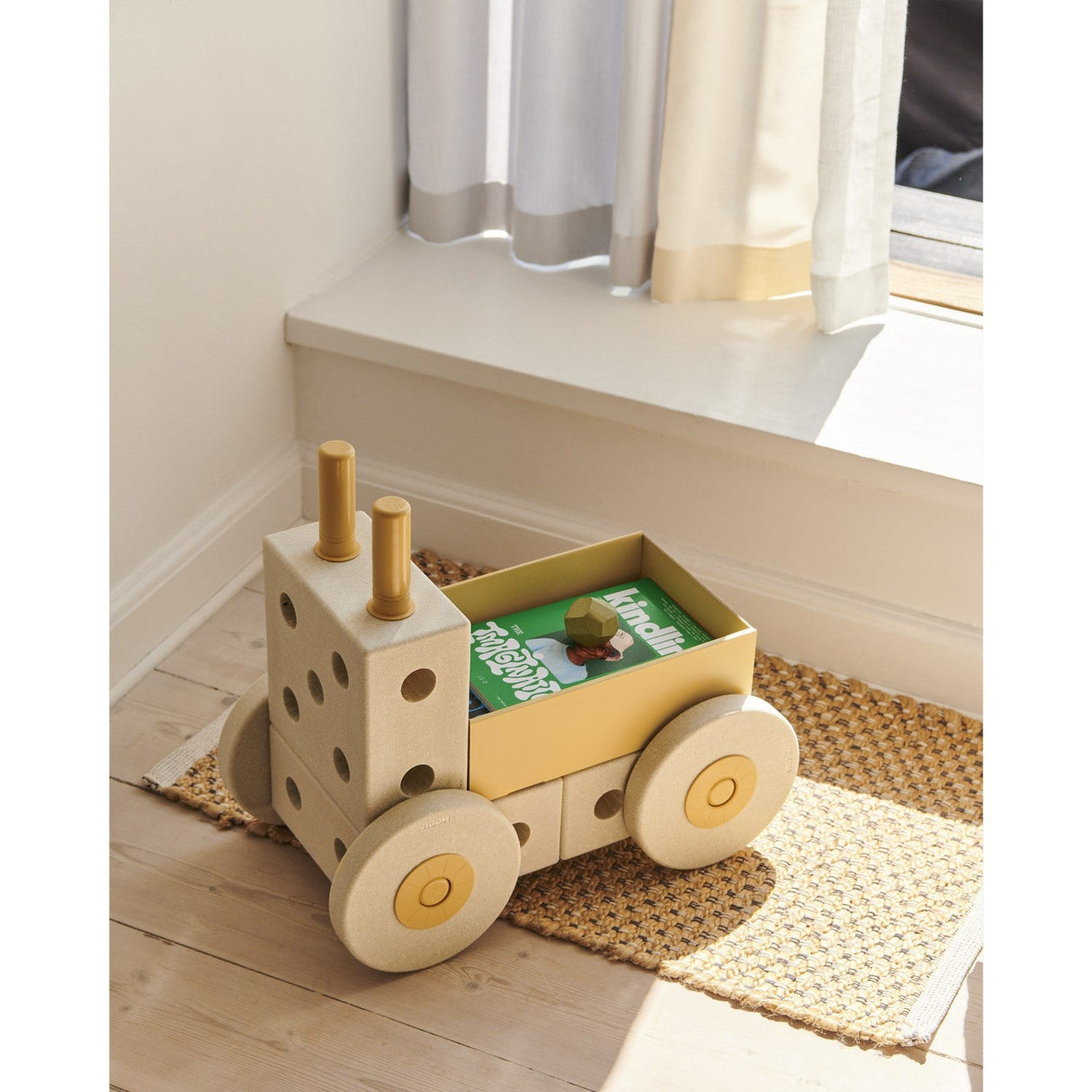 MODU 3-i-1 Baby Walker Sand Grey / Honey Yellow