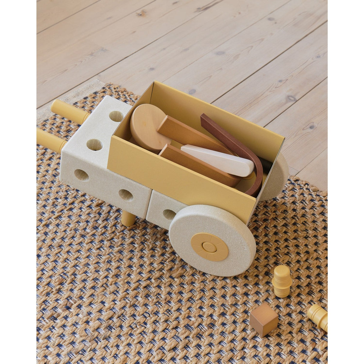 MODU 3-i-1 Baby Walker Sand Grey / Honey Yellow