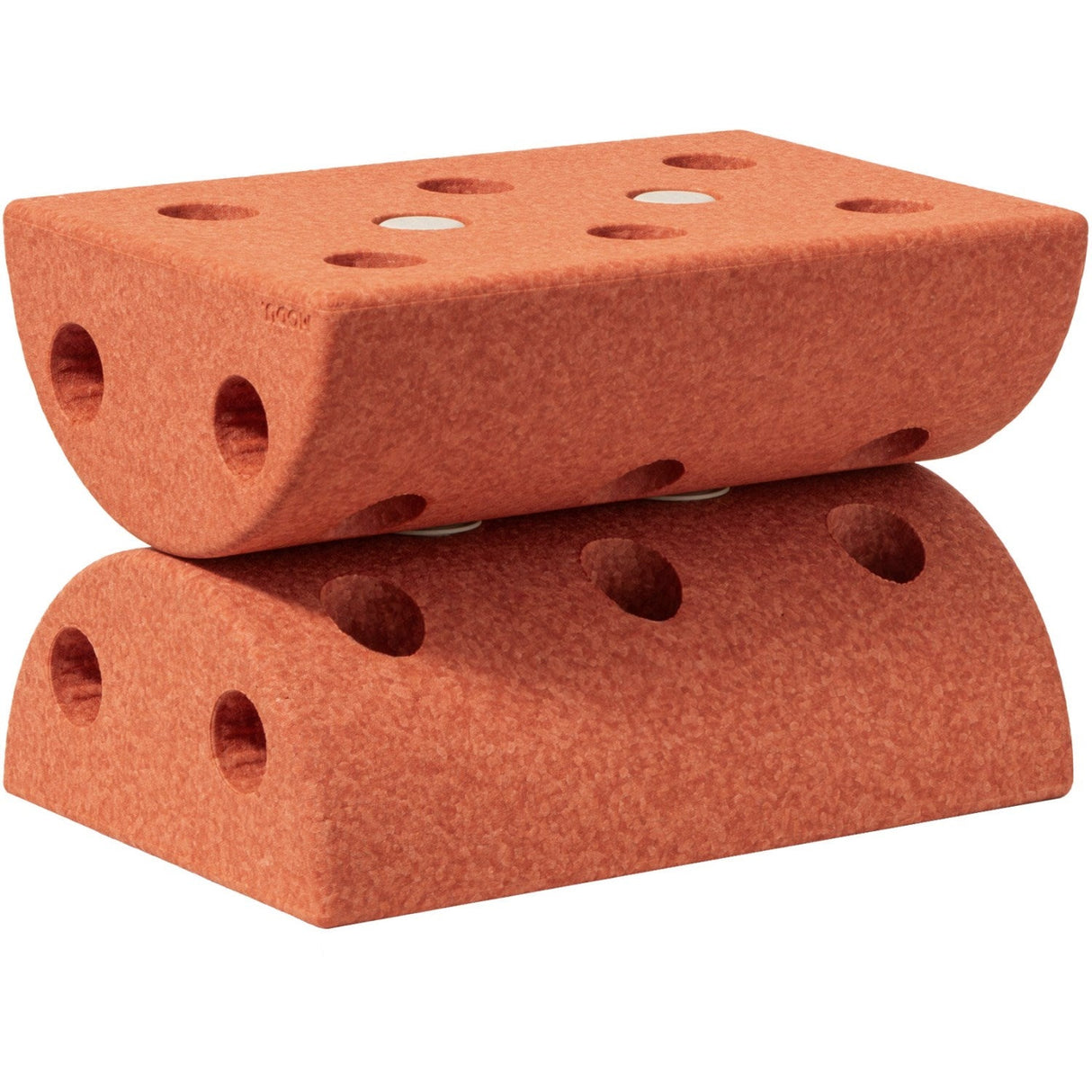 MODU Børneskammel Burnt Orange / Dusty Green