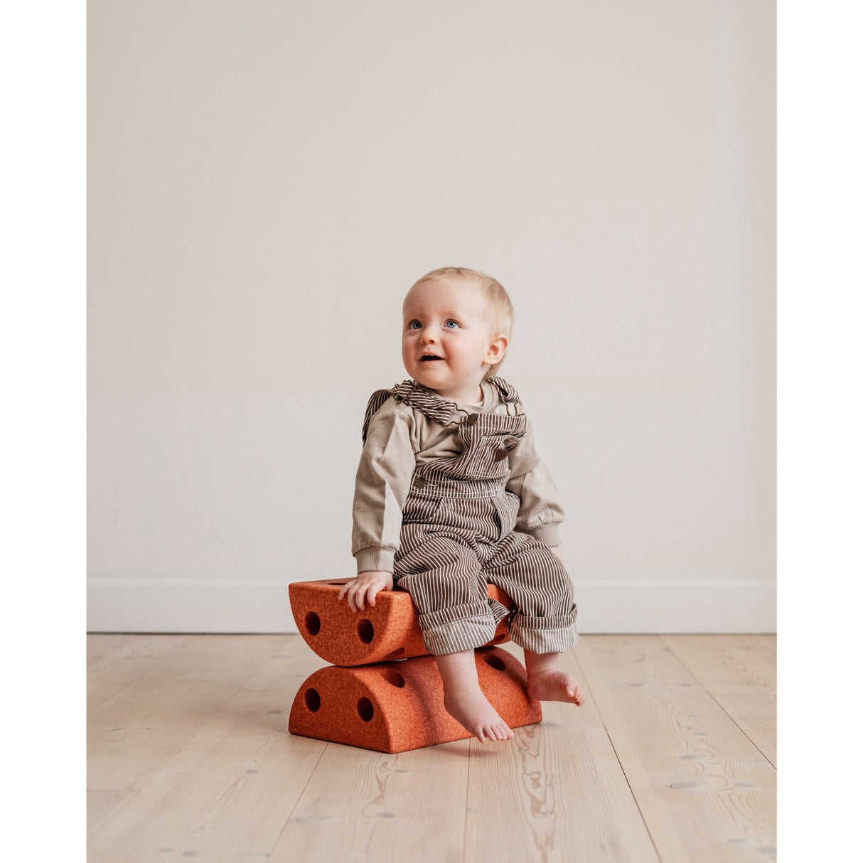 MODU Børneskammel Burnt Orange / Dusty Green