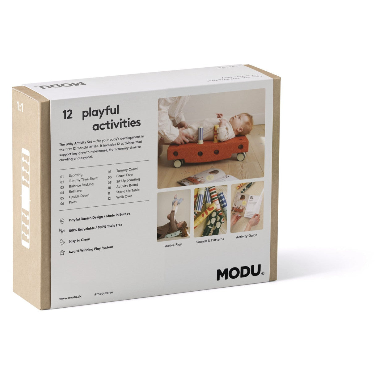 MODU Baby Motoriksæt Ocean Mint / Forest Green