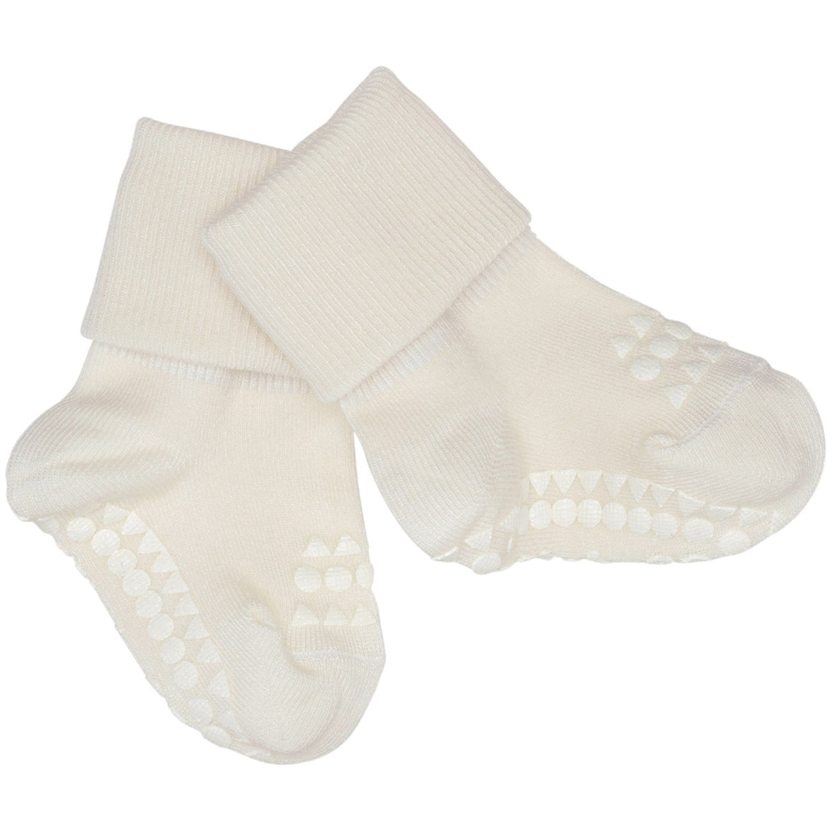Gobabygo Off White Non-Slip Strømper Bambus