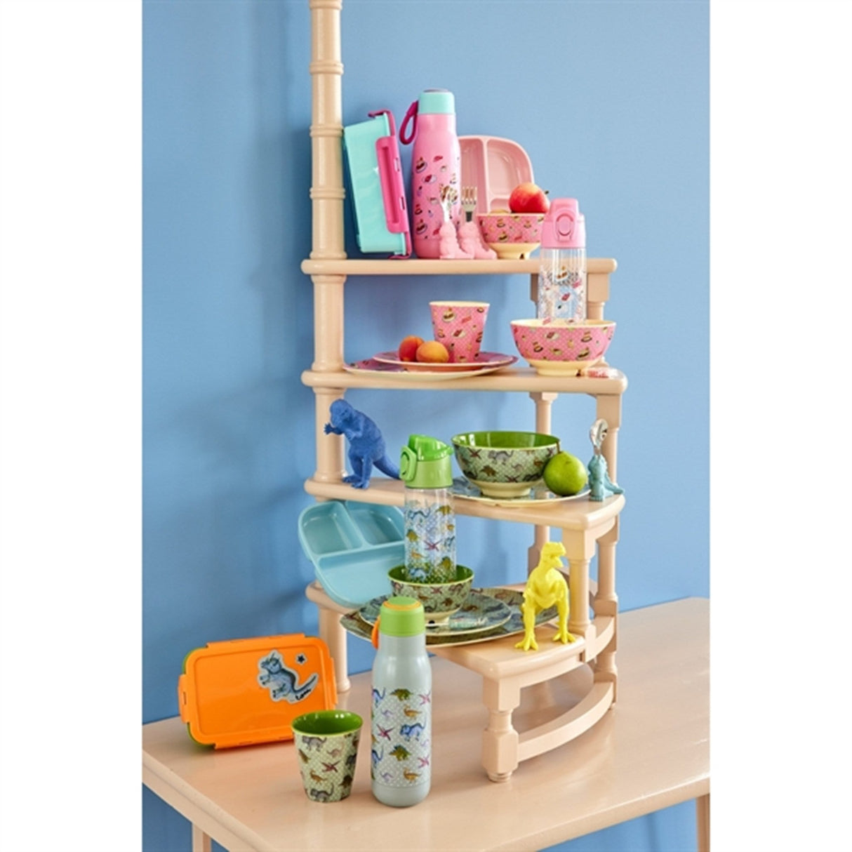 RICE New Dino Print Lille Melamin Skål