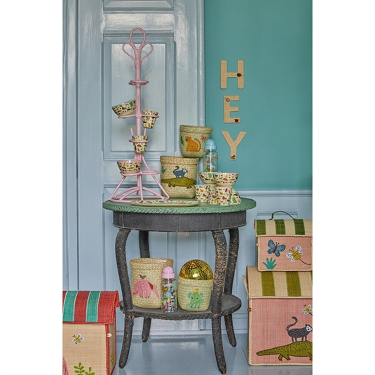 RICE Sweet Jungle Print Lille Melamin Skål