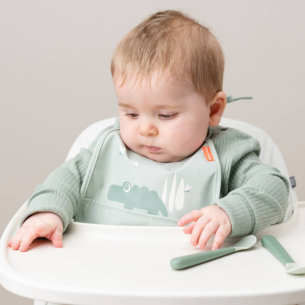 DonebyDeer Mini Hagesmæk M/Lomme 2 Stk. Croco Grøn