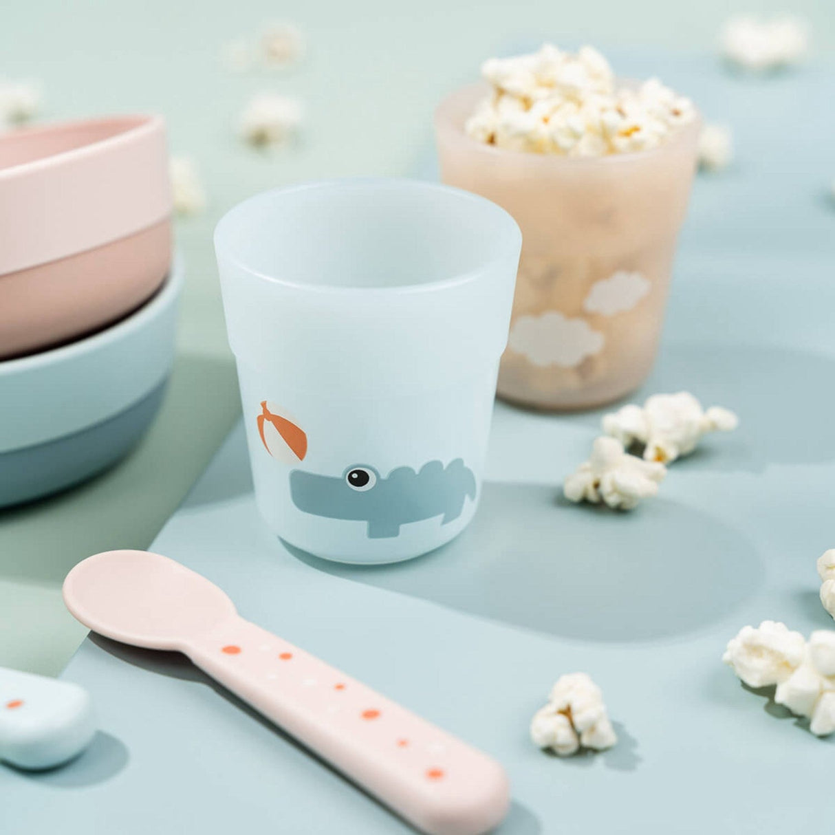 DonebyDeer Foodie Første Spisesæt Playground Blå