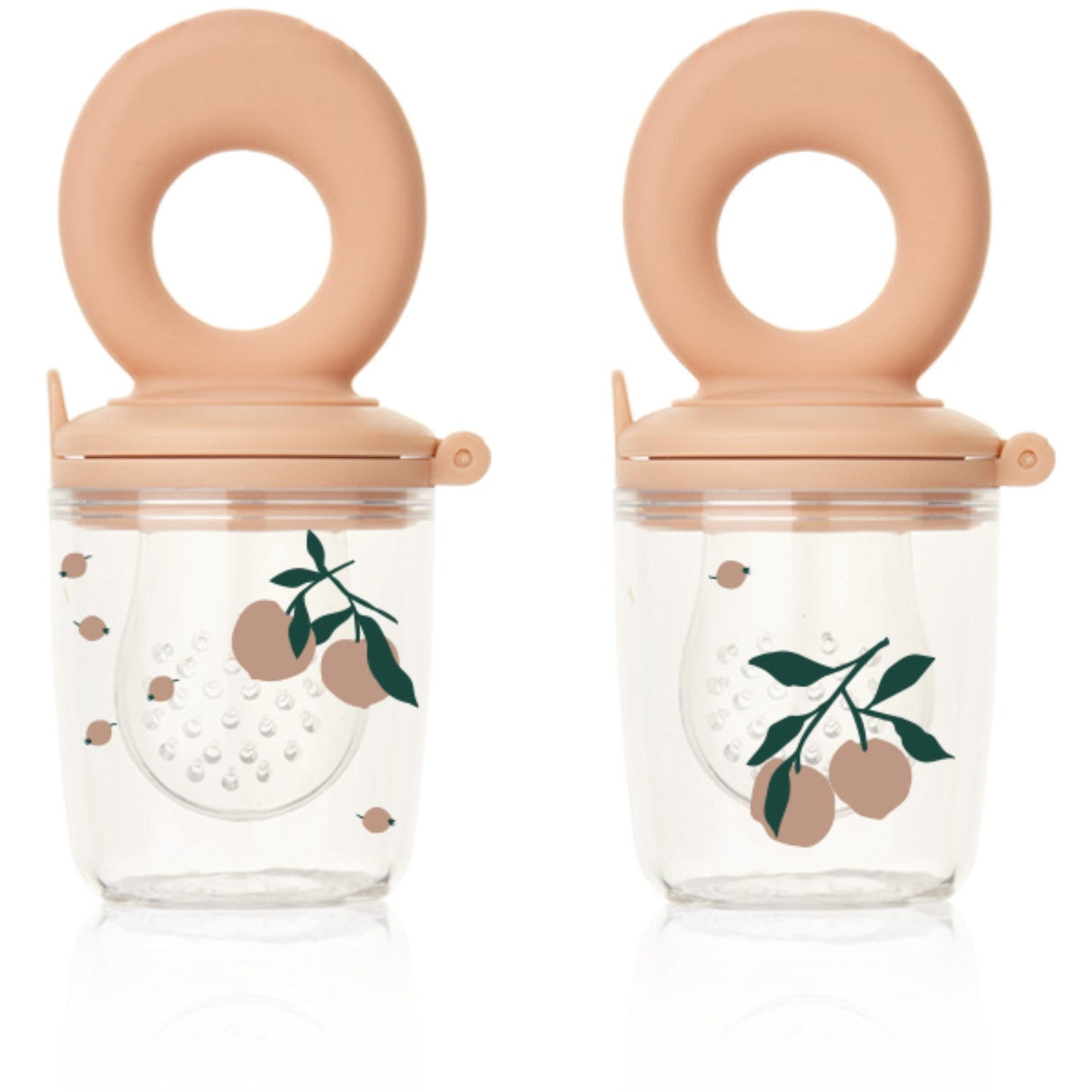 LIEWOOD Peach / Sea Shell Miranda Printed Food Feeder 2-Pak