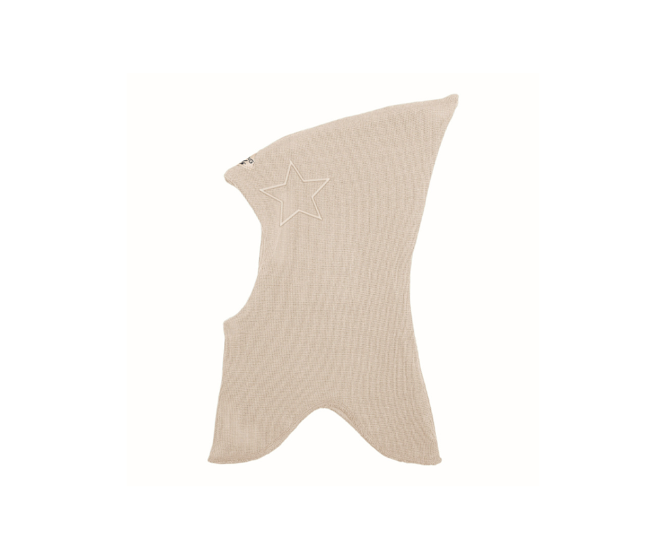 Racing Kids Uld Spids Elefanthue m/Stjerne Warm beige