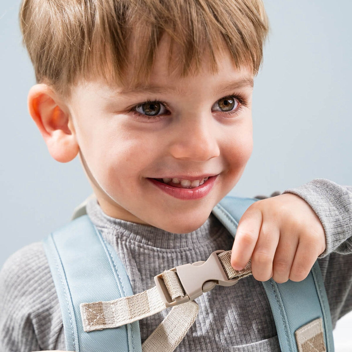 DonebyDeer Blå Kanvas Børnerygsæk Elphee