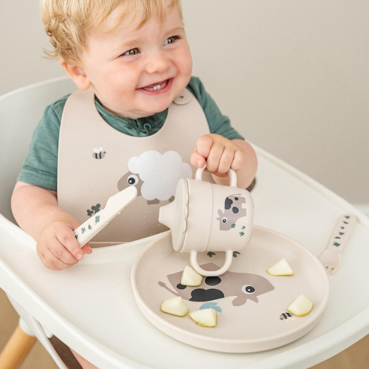 DonebyDeer Sand Foodie Tallerken Tiny farm