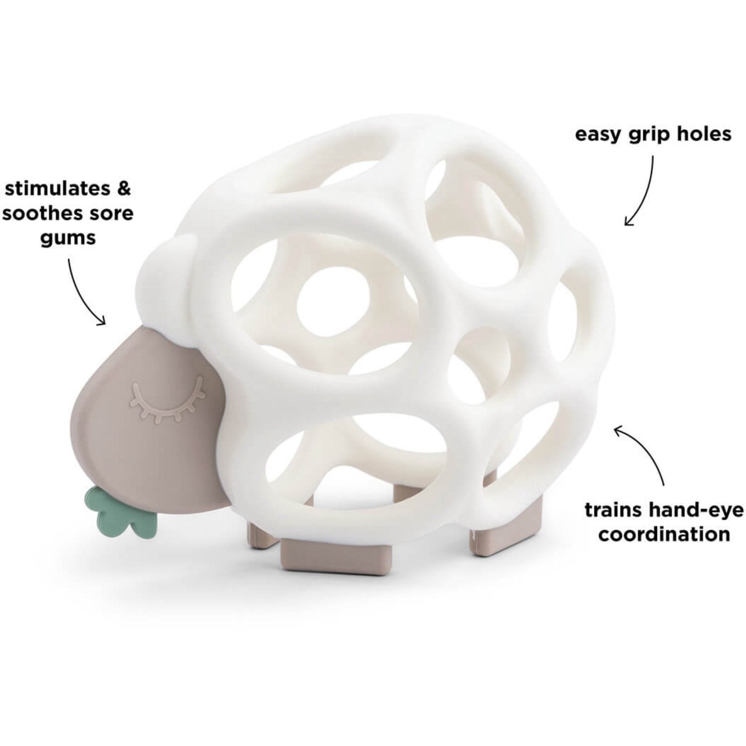 DonebyDeer Sand Gribe- og bidelegetøj Sheepy Sand