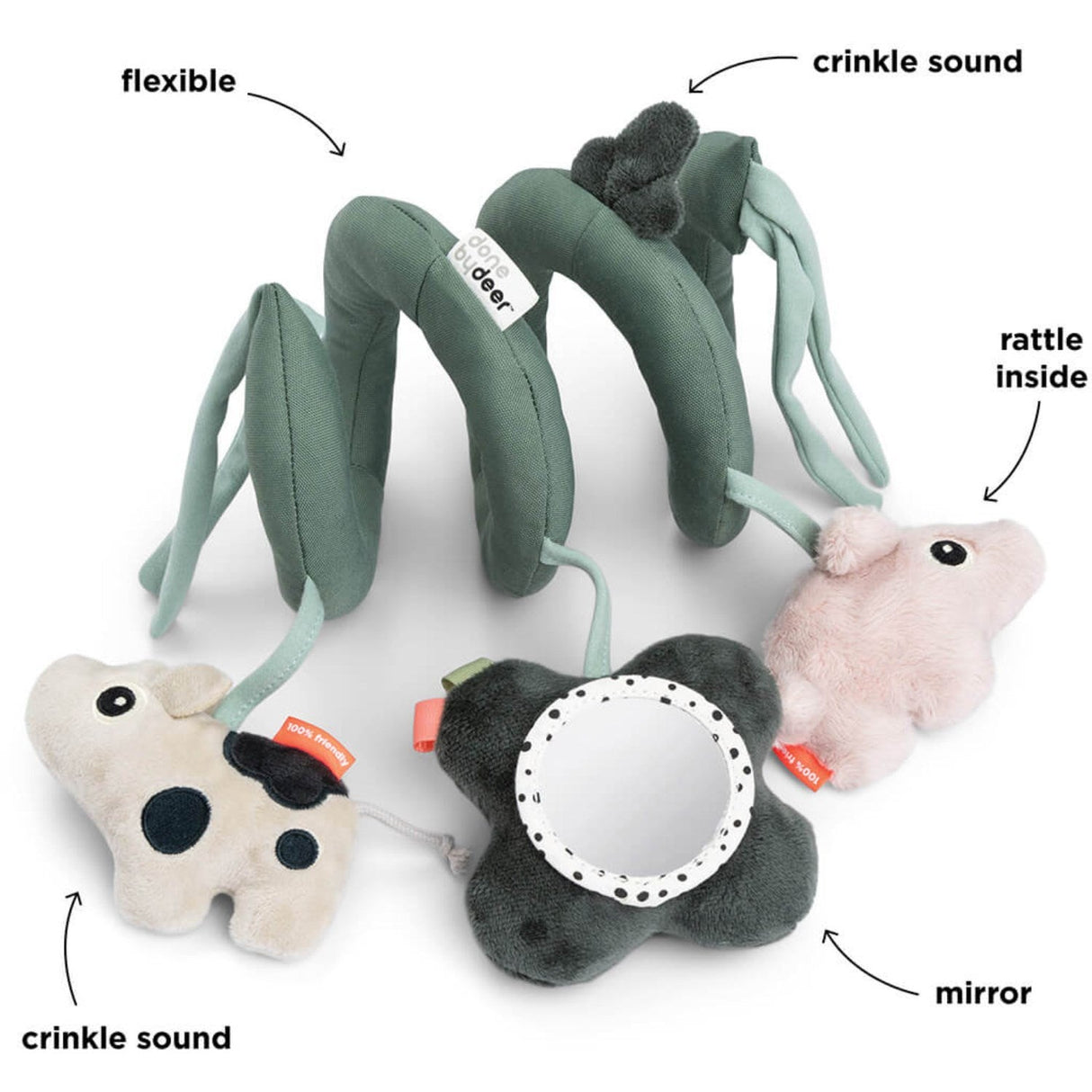 DonebyDeer Grøn Aktivitetsspiral Tiny farm