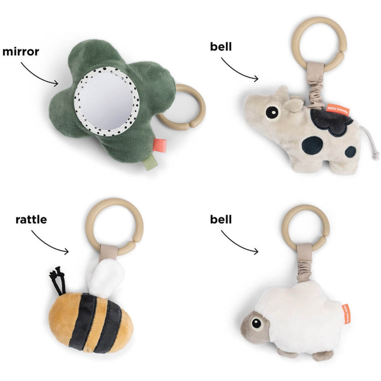 DonebyDeer Pudder Aktivitets Legetæppe Tiny farm