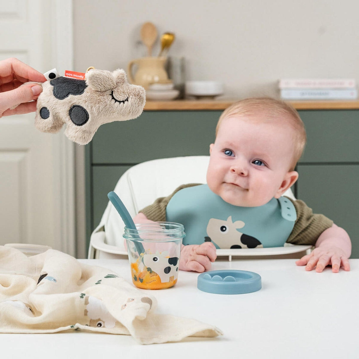 DonebyDeer Blå Babymad bøtte 2 stk. Tiny farm