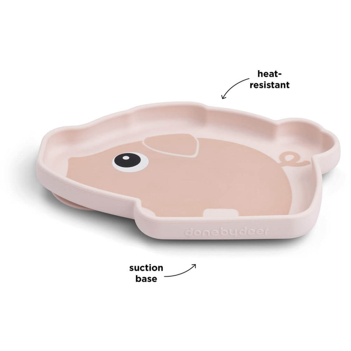 DonebyDeer Pudder Silicone Stick&Stay Tallerken Pigee