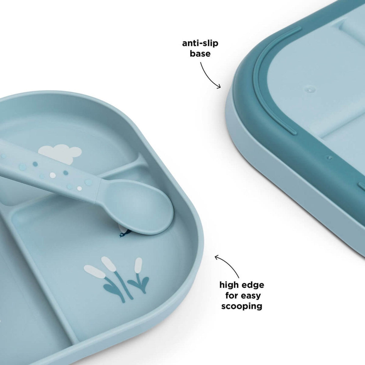 DonebyDeer Blå Foodie inddelt Tallerken Elphee