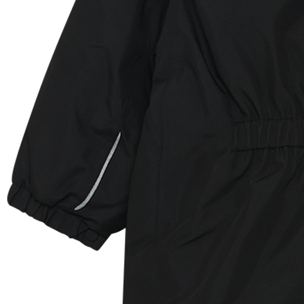 Color Kids Babyflyverdragt med kunstig pelskrave - Black