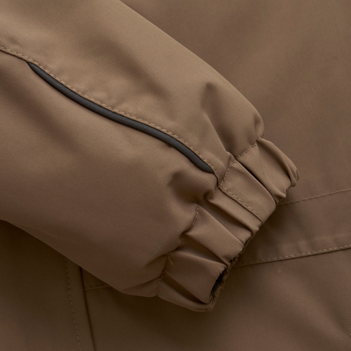 Coverall W. Fake Fur - Fossil