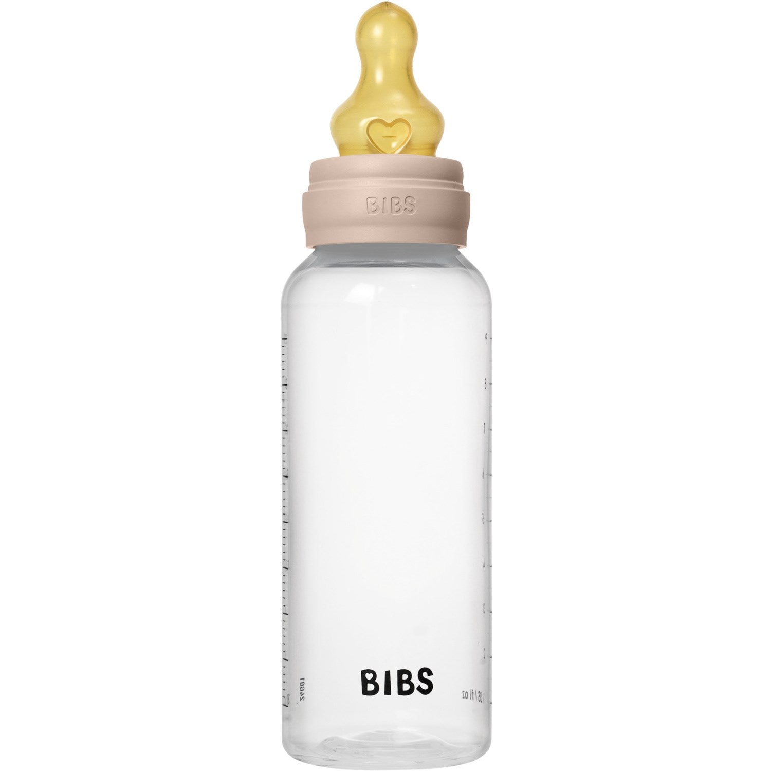 Bibs Blush Baby Flaske Round Latex 1 Pack 270 ml Medium Flow