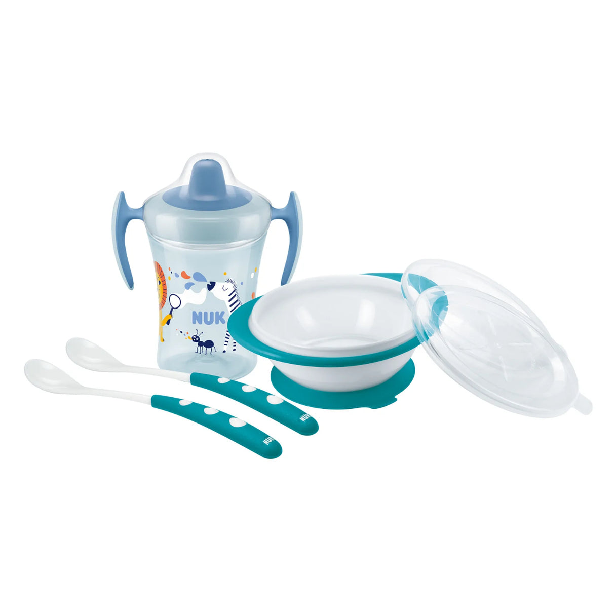 Nuk Learn to eat set / spisesæt Blå
