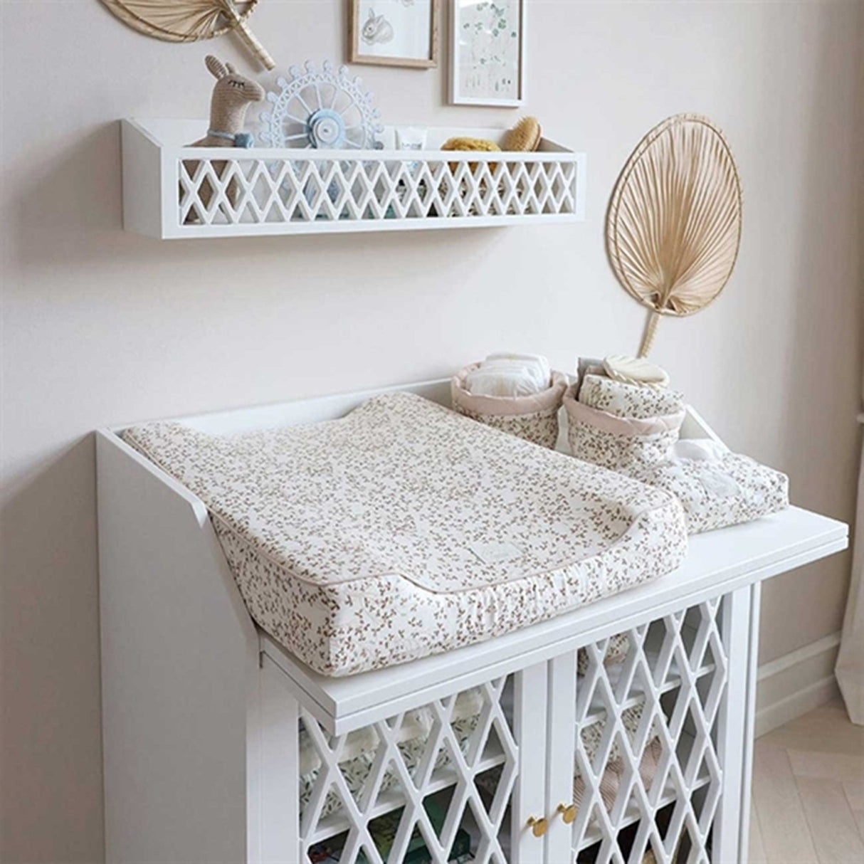 Cam Cam Copenhagen Quilted Opbevaringskurv 2 Pak Lierre/Almond