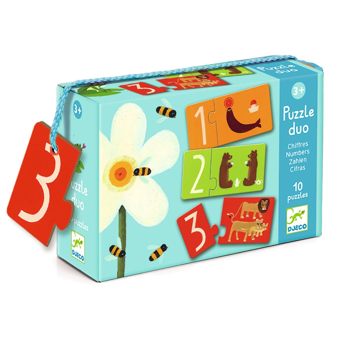 Djeco Puzzle duo, numre.
