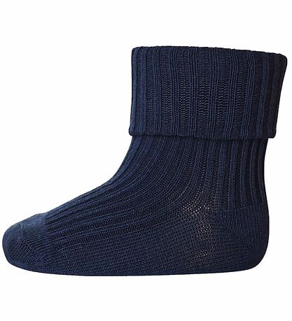 MP 589 Wool Socks Rib 807 Dark Navy