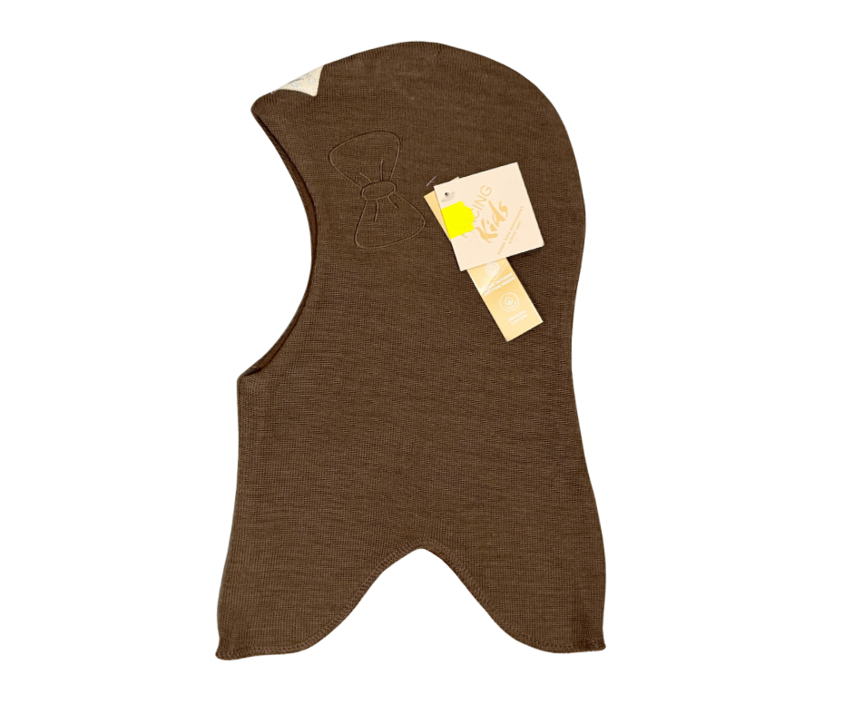 Racing Kids Uld Rund Elefanthue m/sløjfe Beige/brown